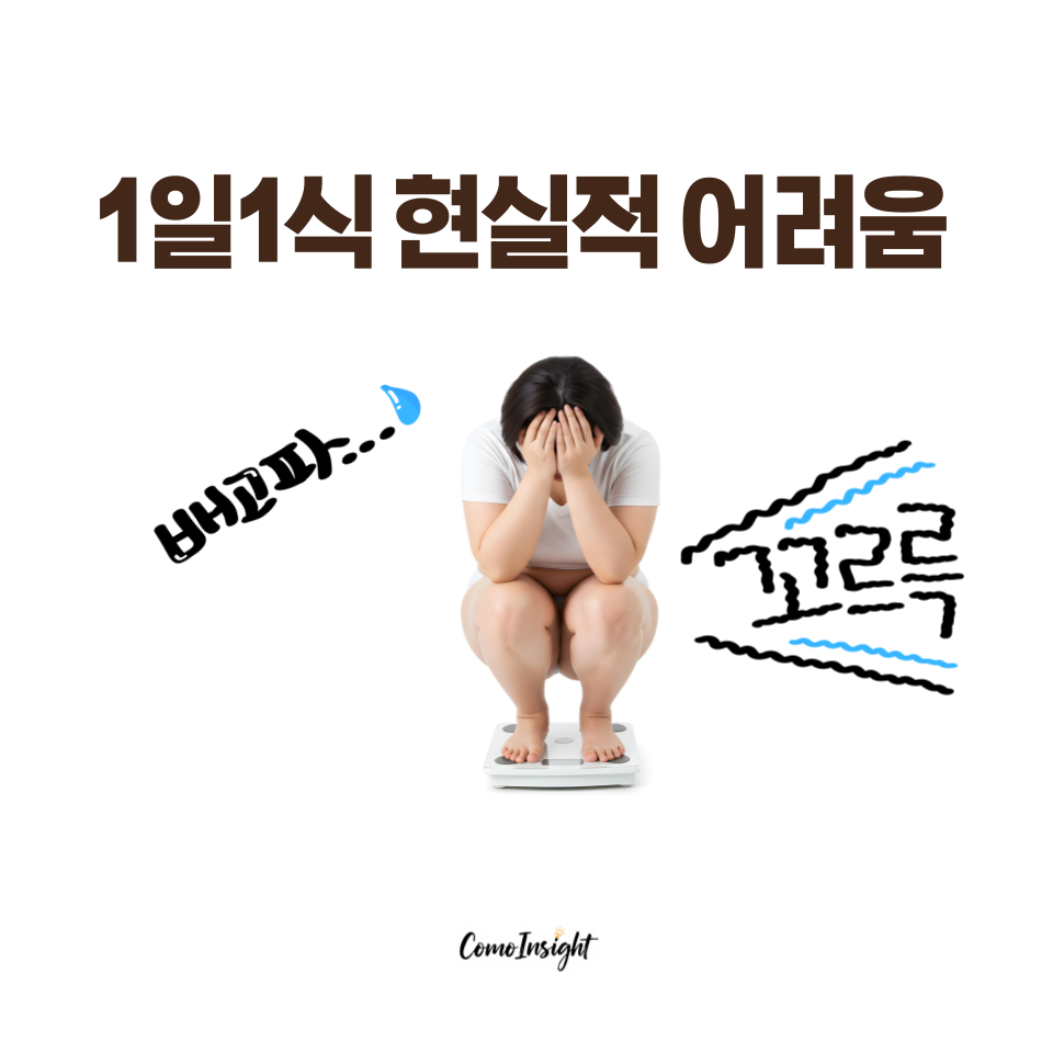 1일 1식 현실적으로 어려웠다는 여자의 힘들었던 모습의 이미지